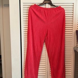 Women's Slinky Light Red Pants